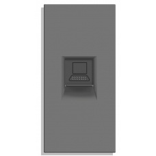 1/2 модул  INTERNET CAT5 RJ45-СИВ