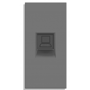 1/2 модул  INTERNET CAT5 RJ45-СИВ