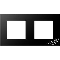 2-Frame Glass 86*157mm -BLACK-MAT