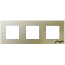 3-Frame Glass 86*228mm - GOLD-МАТ