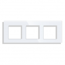 3-Frame Glass 86*228mm -WHITE