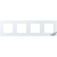 4-Frame Glass 86*299mm -WHITE-MAT