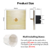 Premium Aluminum Toggle Switch 1-gang 2-way GOLD