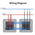 Premium Aluminum Toggle Switch 3-gang 2-way GOLD