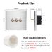 Premium Aluminum Toggle Switch 3-gang 2-way NATURAL