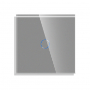 Стъклен панел за единичен сензорен ключ -СИВ